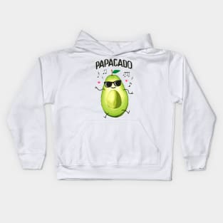 Papacado - Avocado - Dad - Partnerlook Kids Hoodie